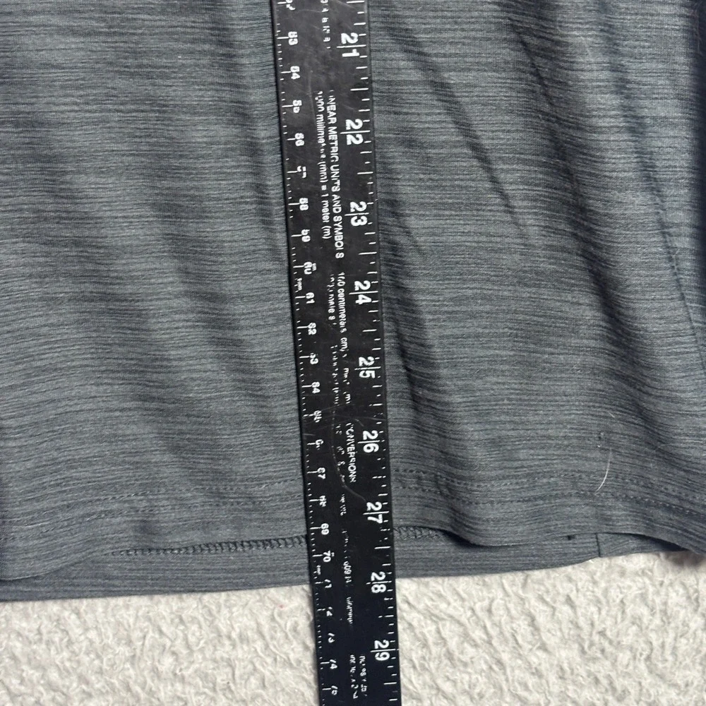 Nike Mens Dri-FIT Heathered Charcoal Gray Long Sleeve Training Hoodie Size M